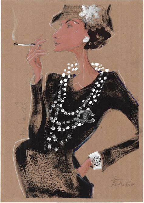 Coco Chanel illustration